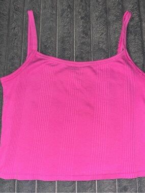 PINK Victoria's Secret Ribbed Hot Pink Tang top